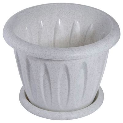 Горшок "Фелиция" 1.8л с под. мрамор