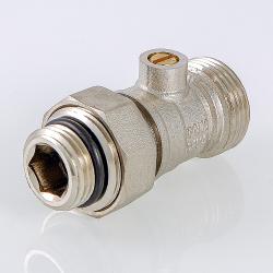 Кран для нижнего подключения радиатора 1/2" х 3/4" («евроконус»)