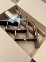 Винная полка настенная деревянная