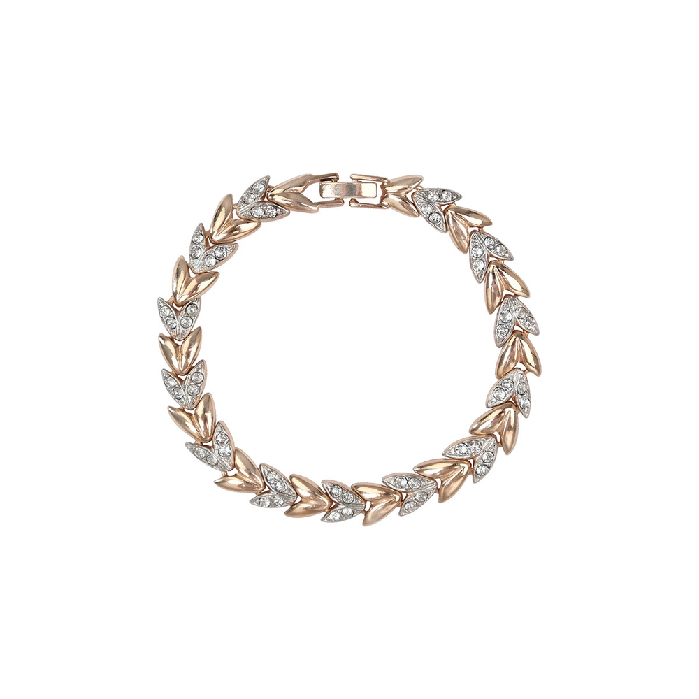 "Вьюнок" браслет в золотом покрытии из коллекции "Леди" от Jenavi с замком пряжка