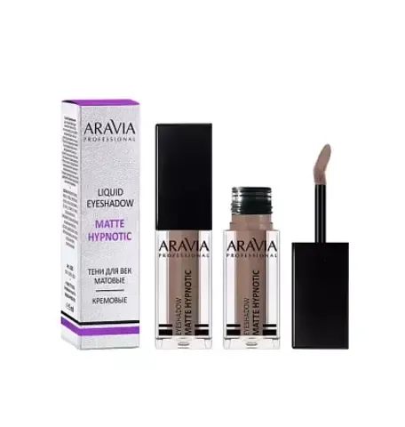 ЖИДКИЕ МАТОВЫЕ ТЕНИ ДЛЯ ВЕК MATTE HYPNOTIC/МОЛОЧНЫЙ ШОКОЛАД - 102 , 5 МЛ ARAVIA Professional