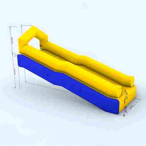 Надувная прямая водная горка для вышки (опоры) «Стрела» с двумя ступенями 12*2,5*5 м