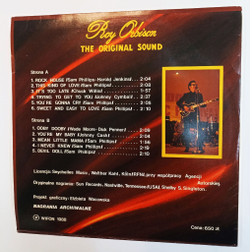 Винтажная виниловая пластинка LP Roy Orbison The Sound (Польша 1988)