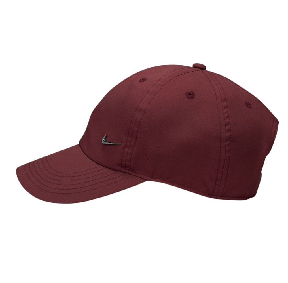 Теннисная кепка Nike Kids Dri-Fit Club Unstructured Metal Swoosh - dark team red/black