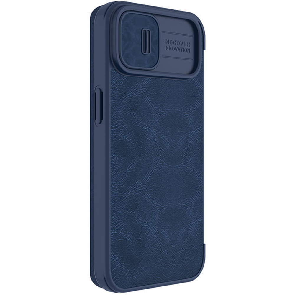 Кожаный чехол-книжка Nillkin Leather Qin Pro c защитой камеры для iPhone 14