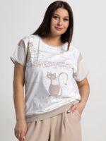 Блуза Алтея (белая/бежевый) Б15365-20М LT Collection