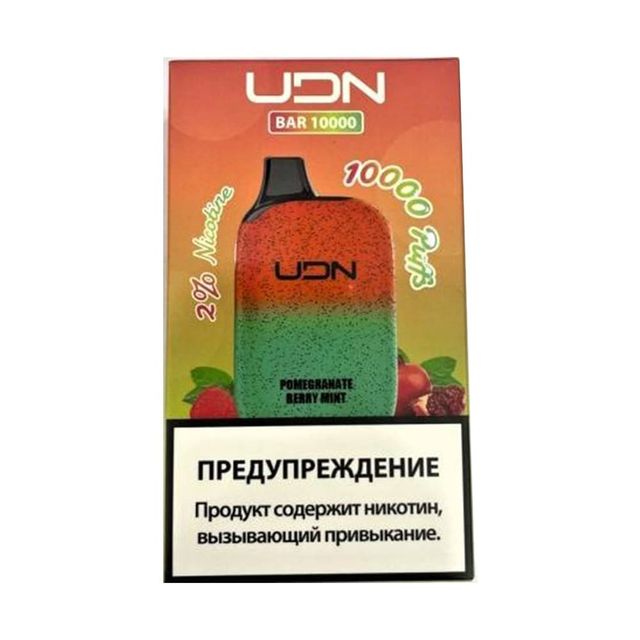 Одноразовый Pod UDN BAR - Pomegranate Berry Mint (10000 затяжек)