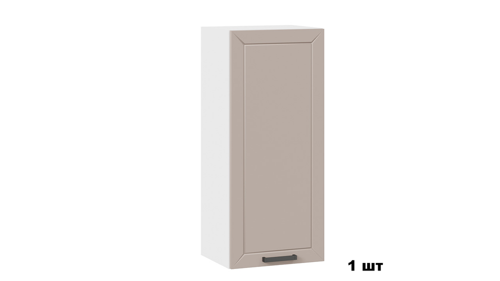 Кухня угловая Лорас 3.4 х 2.4 м белый / холст латте
