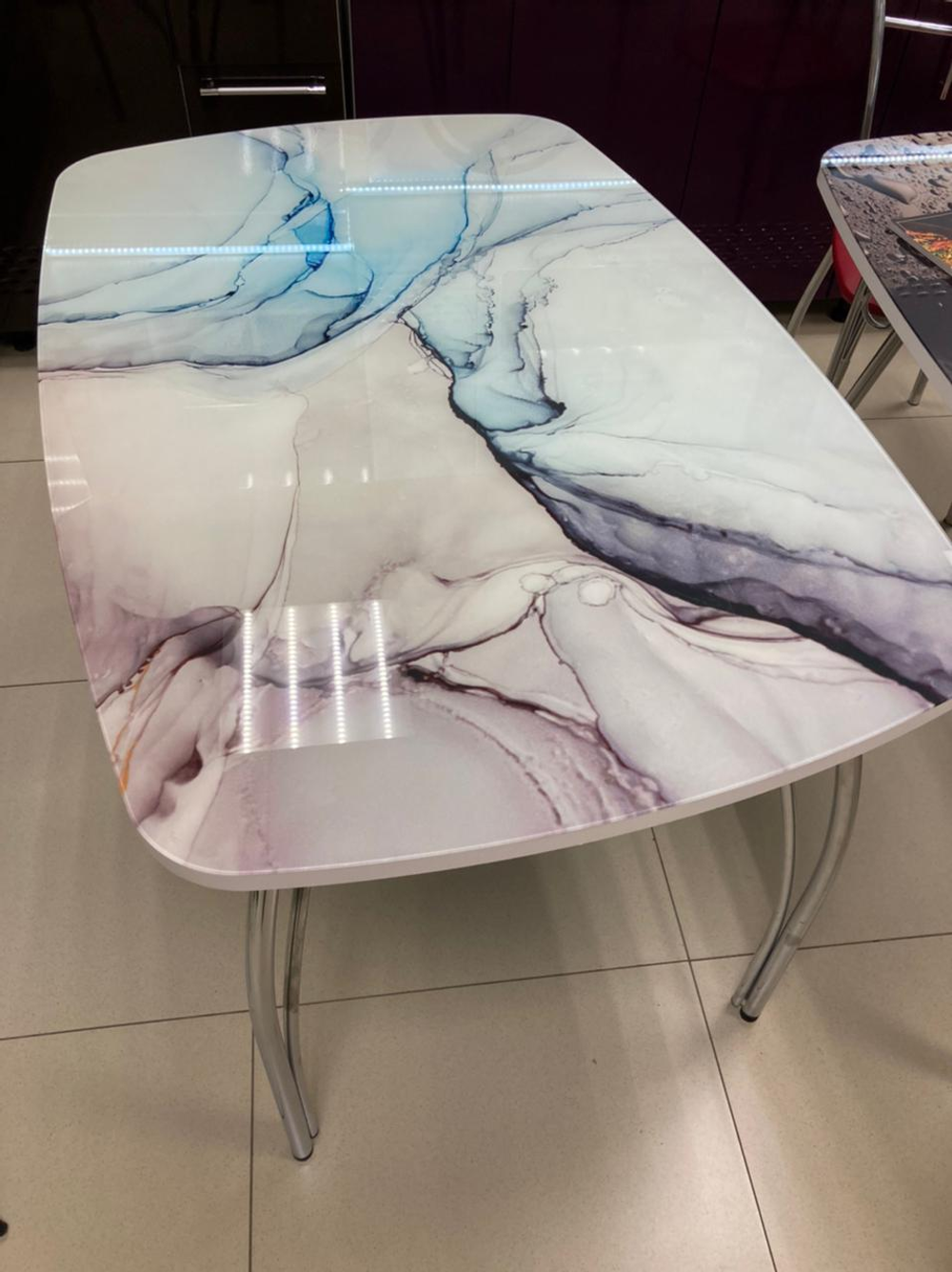 Стол обед Бочонок подстолье чайка Текстура 1