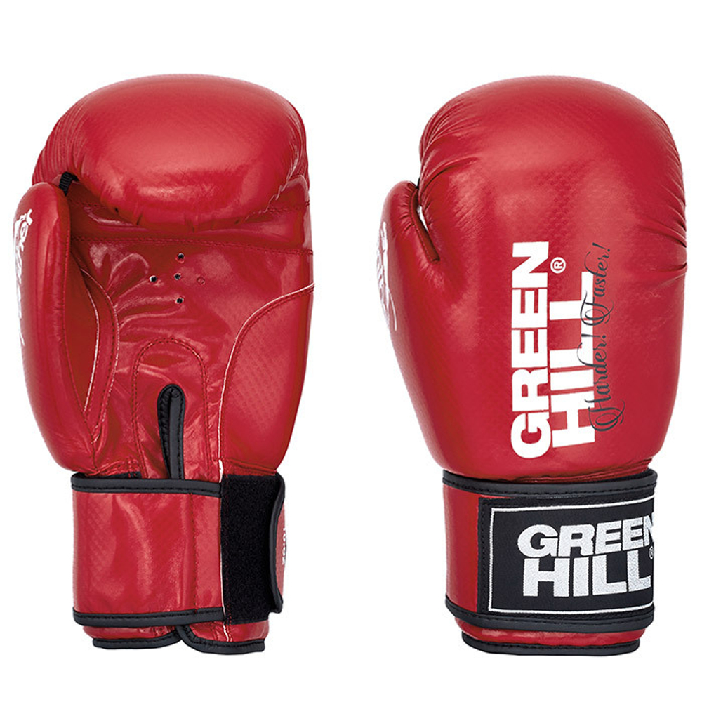 Бокс перчатки GREEN HILL PANTHER (BGP-2098) красный 12oz                                                                                .