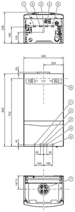 Котел газовый настенный Vaillant VU 322/5-5- turbo TEC plus одноконтурный, турбированный