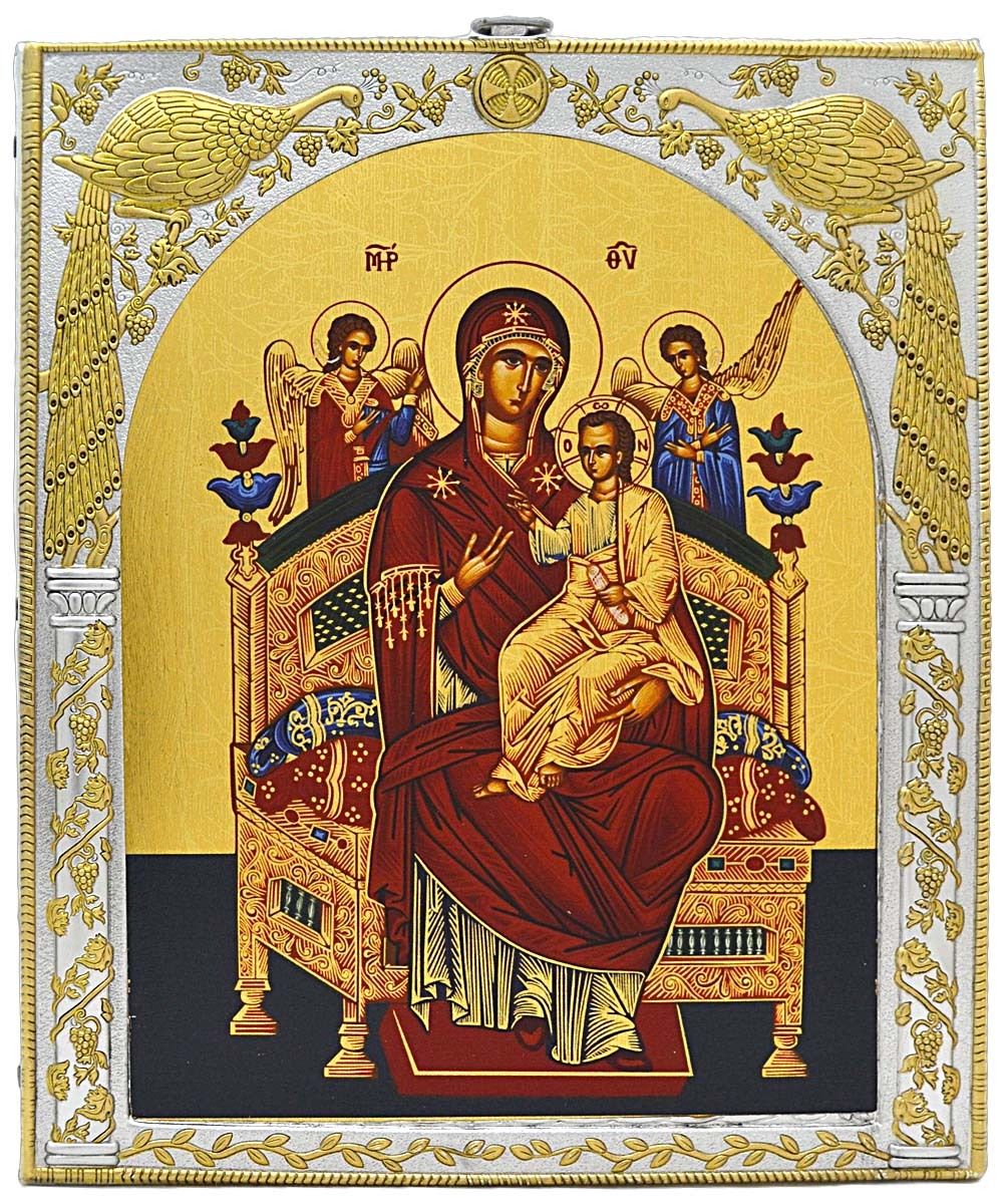 Всецарица. Икона в серебряной ризе.