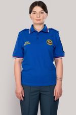 Рубашка-поло женская МЧС короткий рукав (нового образца, василек)