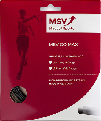 Теннисные струны MSV Go Max (12 m) - black