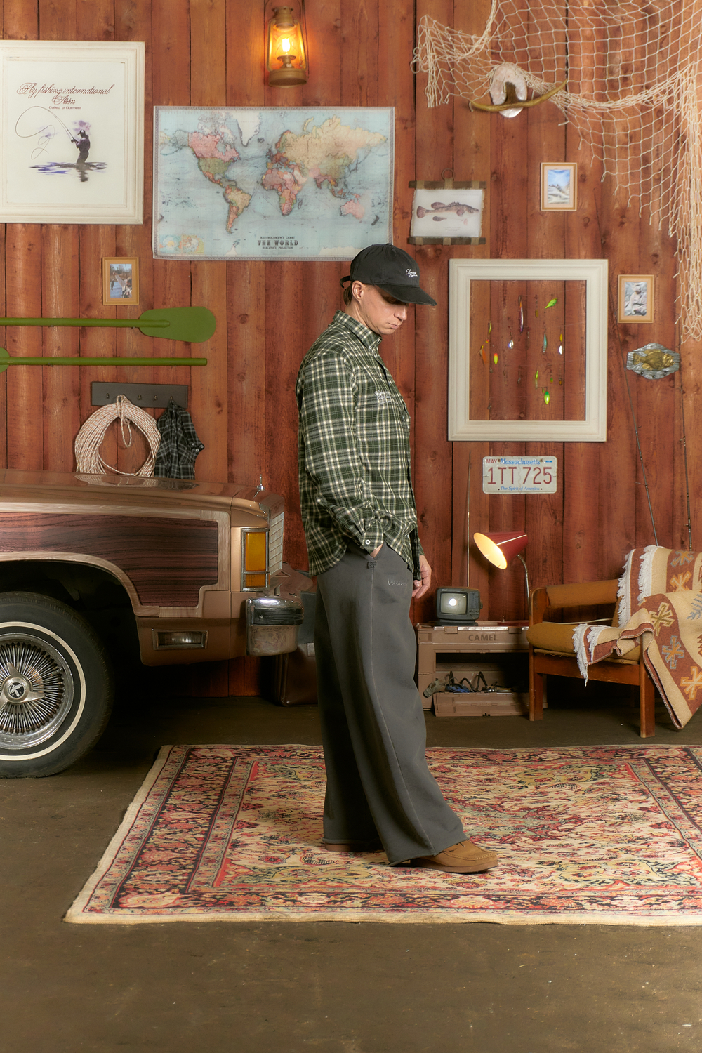 Рубашка Called a Garment Human Flannel Shirt "Dark Green"