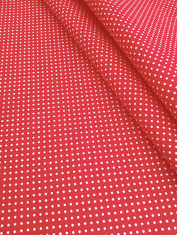 Ткань бязь плательная, рис. "Горох 2мм", ширина 150 см, арт. 040
