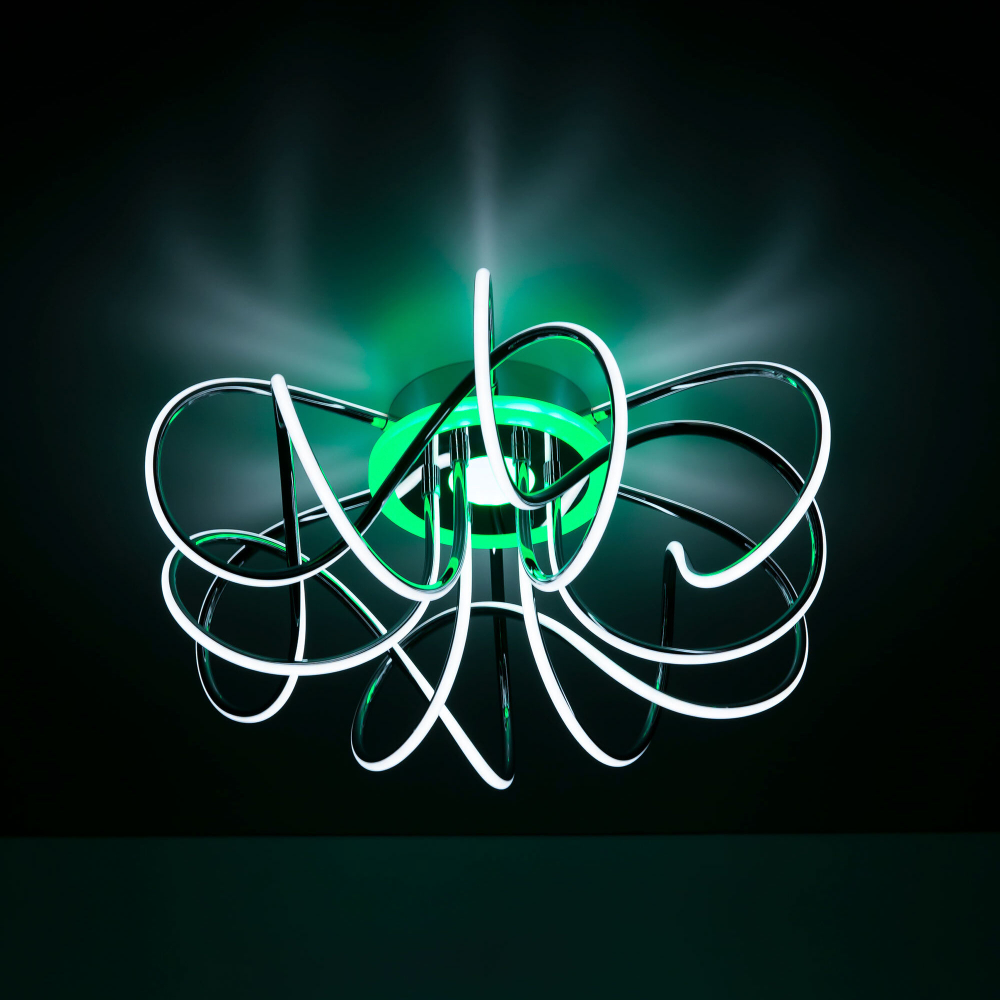 Citilux Джемини Смарт CL229A161E RGB Умная люстра Хром