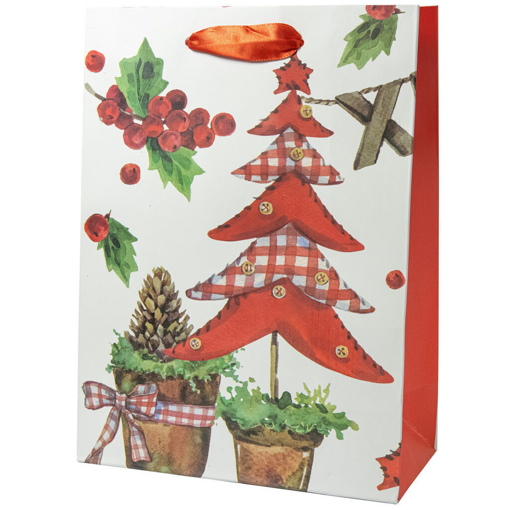 Пакет подар. бум. новогодн. 31*40*12см 210гр/м "Рождество" 4 дизайна, 1 дизайн в упаковке