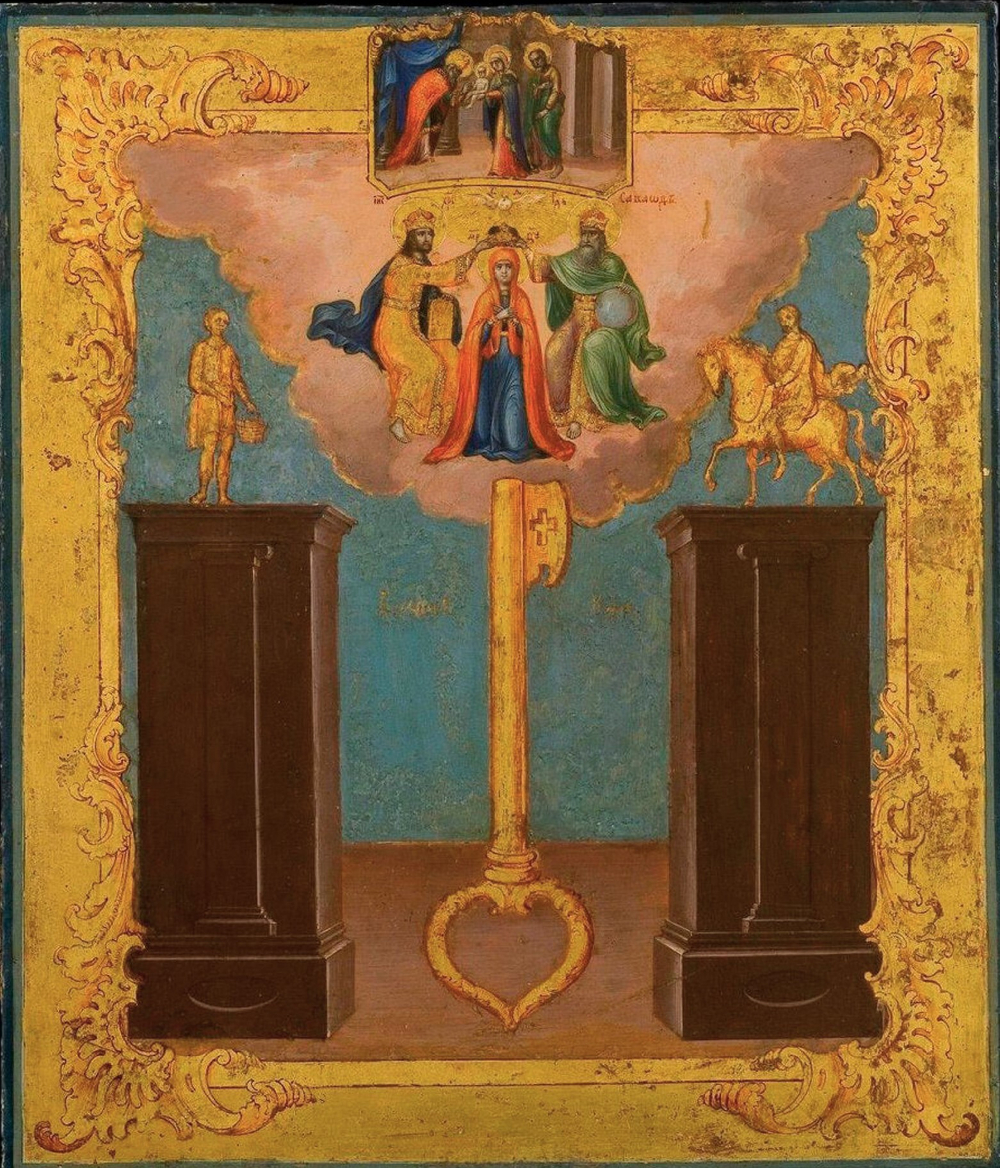 Икона Божией Матери "Ключ Разума" на дереве на левкасе мастерская Иконный Дом