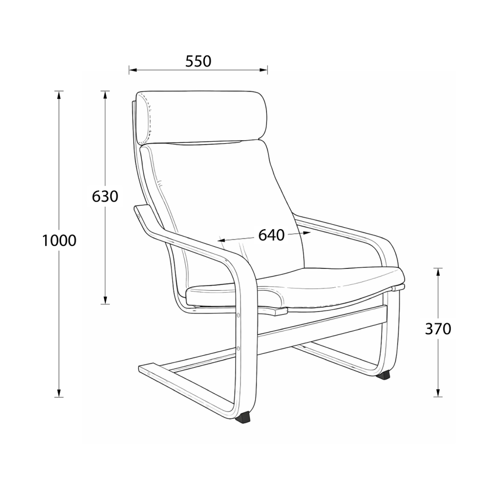 Кресло для отдыха RELAX, ткань, коричневый 10858-15