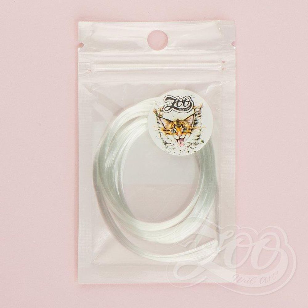 1351 Ультратонкие нити из стекловолокна для наращивания и укрепления ногтей 4,5*1 м