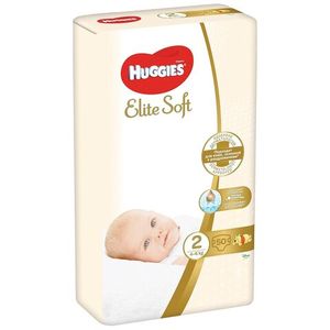 ПОДГУЗНИКИ HUGGIES ELITE SOFT 2 3-6КГ 50ШТ