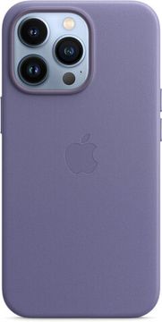 Чехол Apple Leather Case with MagSafe for iPhone 13 Pro, «сиреневая глициния»