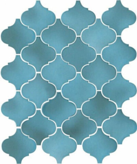 Настенная плитка Арабески Майолика голубой (65005)