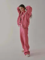 Лонгслив One Two Logo роза барокко