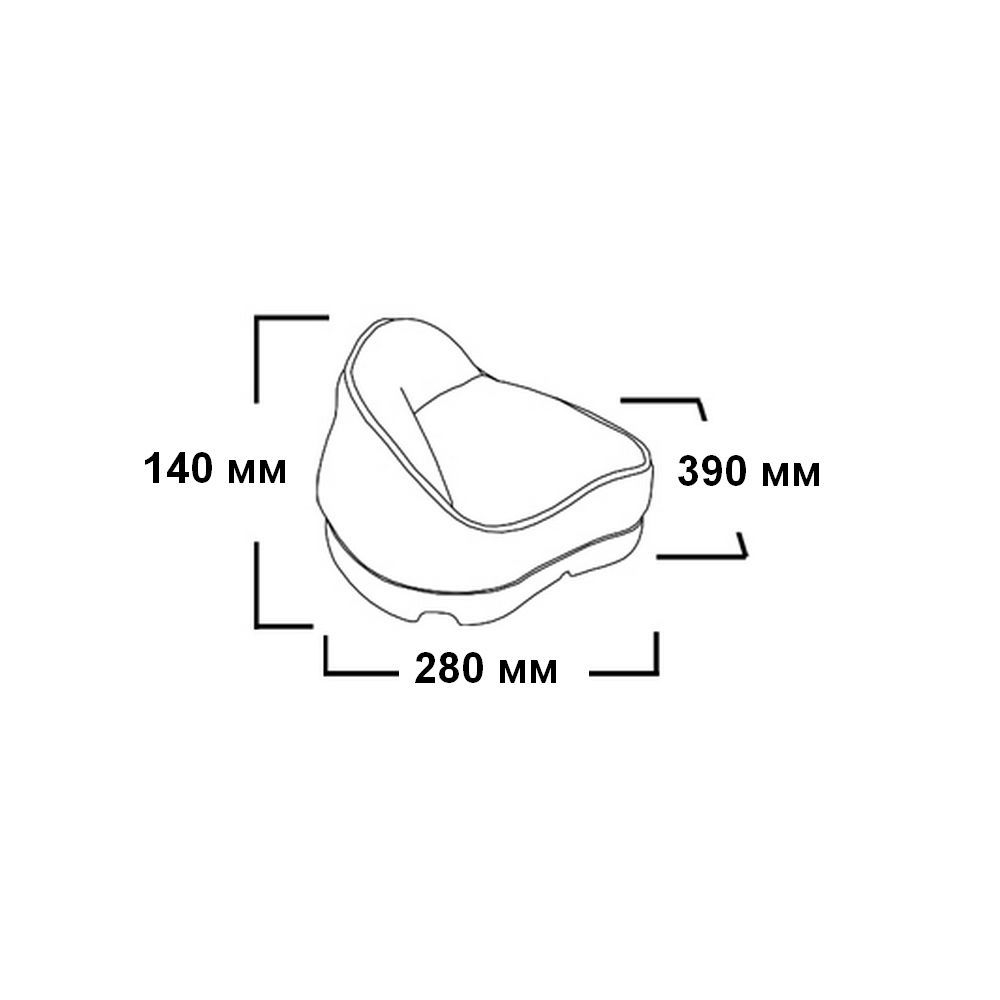 Сиденье мягкое PRO STAND-UP, обивка белый винил