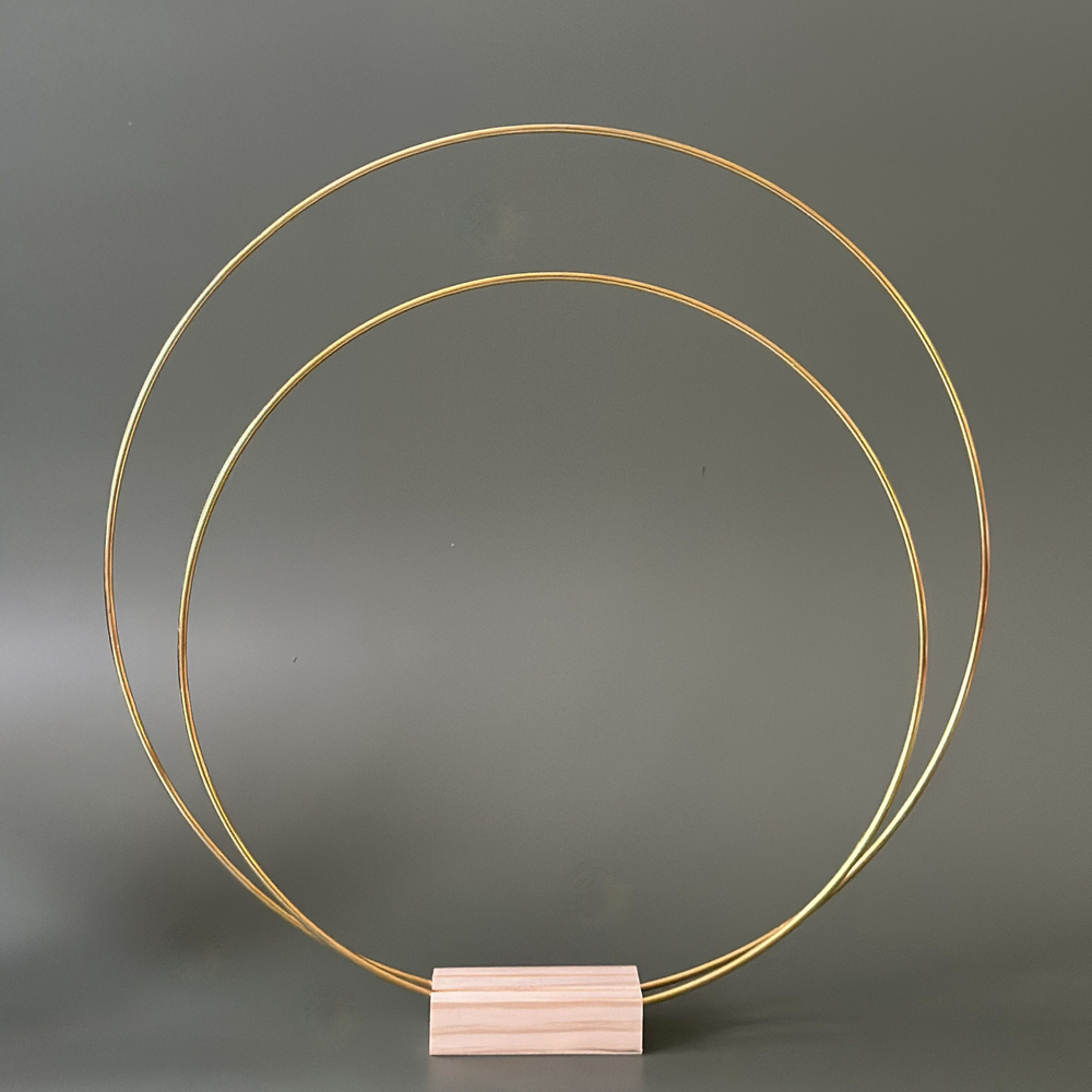 Кольца металлические для макраме набор 3 штуки диаметром 30-25-20 см, цвет золотистый, неразъемное / кольцо металлическое основа для рукоделия / основа для ловца снов