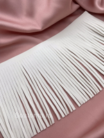 Бахрома белая из экокожи