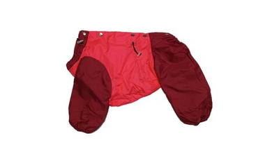 Комбинезон, утепленный байкой 27 девочка (обхват груди 55 - 61) розовый - бордовый