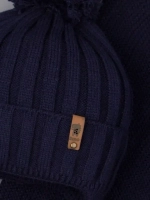 Шапка для мальчика со снудом осенняя