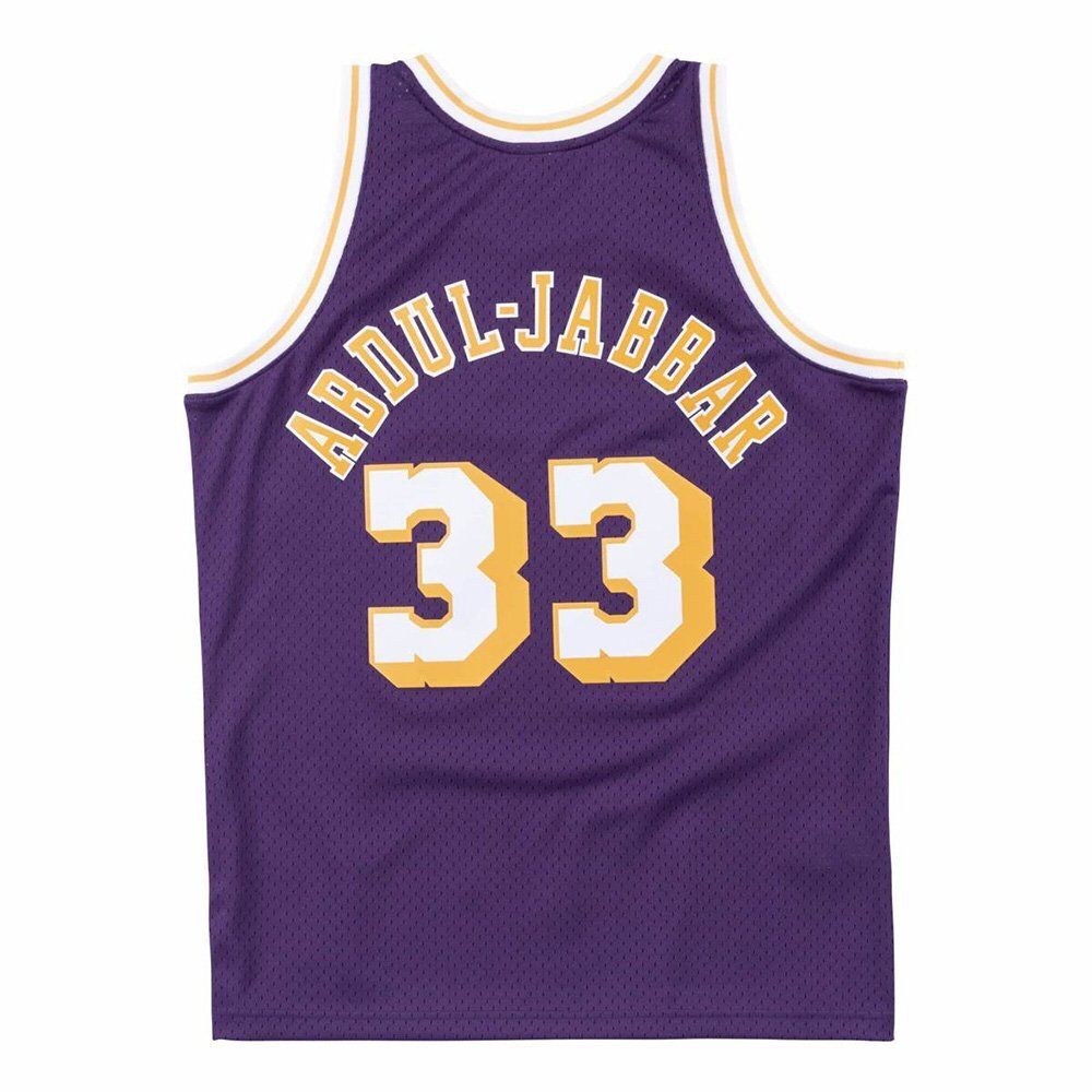 Баскетбольная джерси Mitchell&amp;Ness NBA Swingman Jersey Los Angeles Lakers 1983 Kareem Abdul-Jabbar Purple