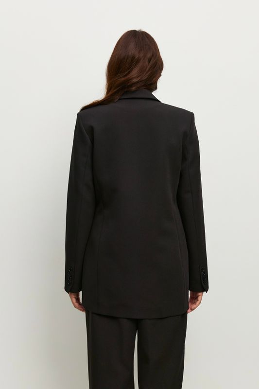 Жакет однобортный, черный