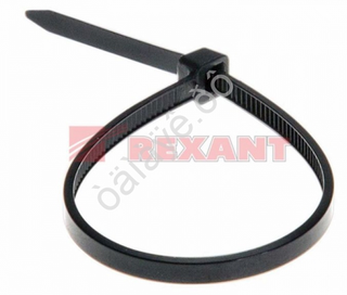 Хомут пластиковый 2,5*120 черный REXANT а070121