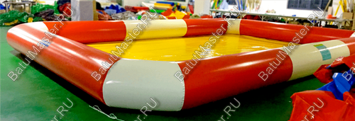 Прямоугольный надувной бассейн "Полосатик" 9*6*0.65 м