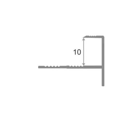 АЛТПг 10мм "DO-1" 2,7м Серый муар окантов. гиб. полимер. алюм.