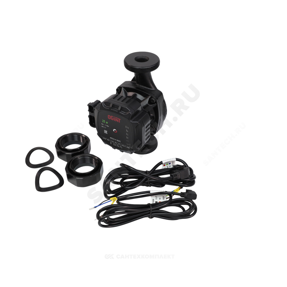 Насос циркуляционный с мокрым ротором HES32-4-180(P) PN10 1х220-240В/50 Гц Ogint