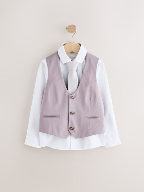 Комплект из трех предметов для мальчика Next E58-953, Сиреневый, Белый