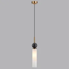 4361/1 MIDCENT ODL25 Подвесной светильник под латунь/металл/стекло/черный мрамор IP20 1*E14 40W 220V LOLLA