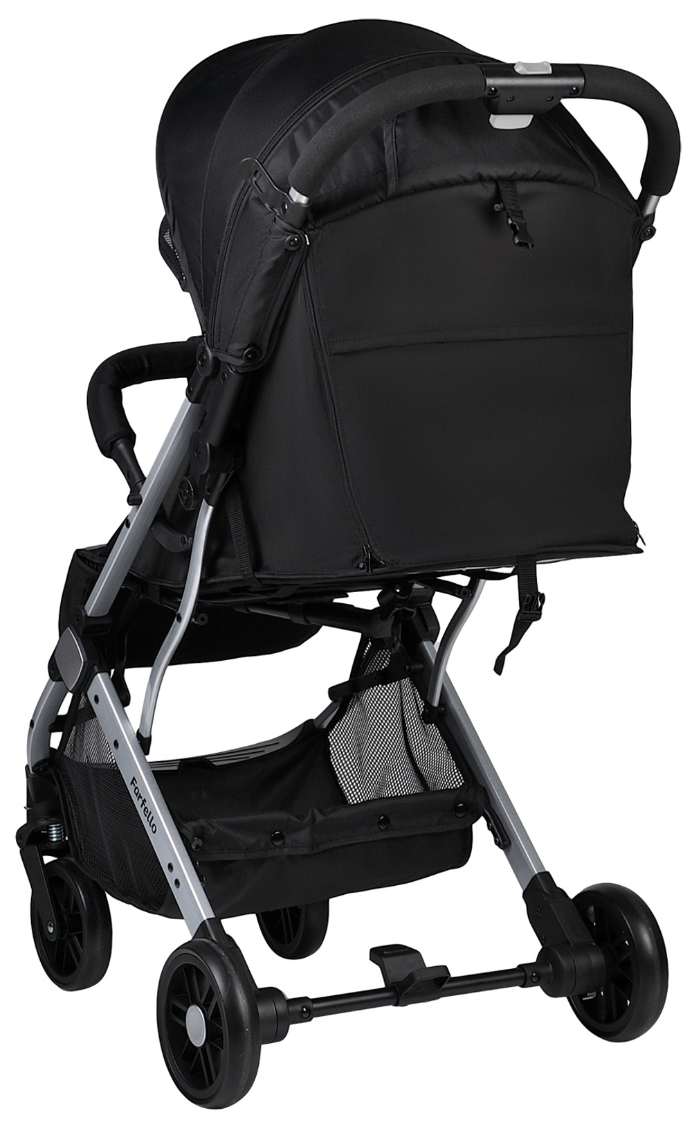 Коляска детская прогулочная Farfello Comfy Go (Dark grey/colorful (черная) CG-18)