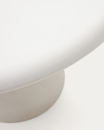 Круглый стол Addaia из белого цемента Ø90 см