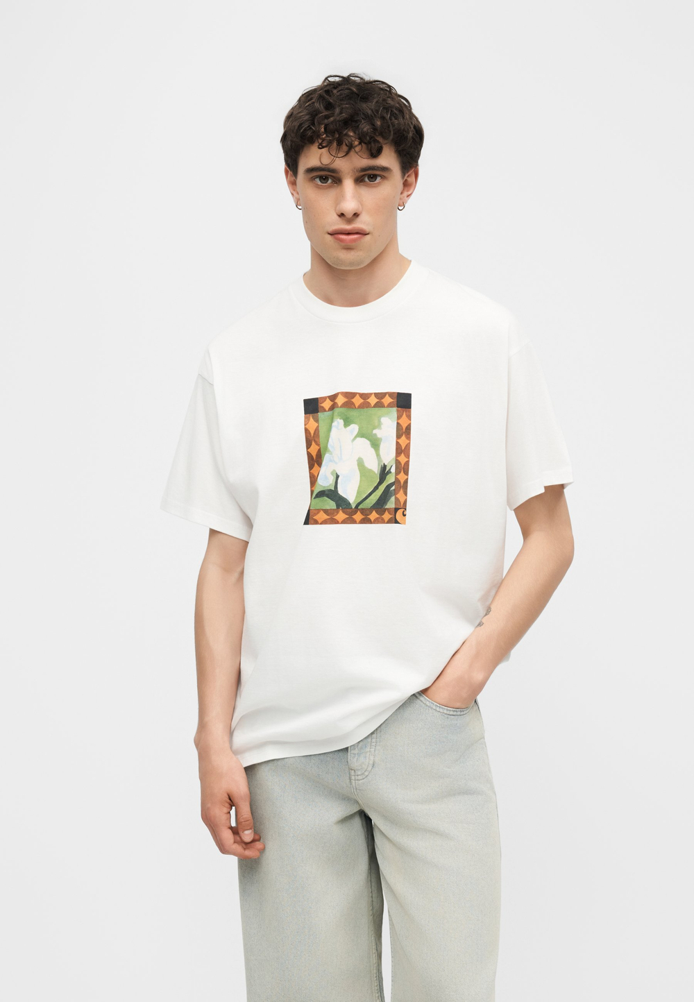 Carhartt WIP JULIA KLENOVSKY - Футболка с принтом - Белый