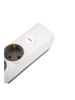 Удлинитель 4х3м с заземл. с выкл. бел. ET-04-300W (4х3.0) JAZZway 5051812