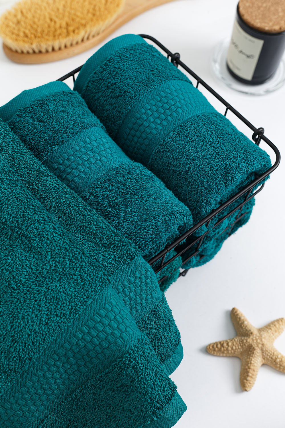 Полотенце махровое, г/к, 40х70, арт. 40-70 BS, 460 гр/м2, цвет: 507-темно-зеленый,