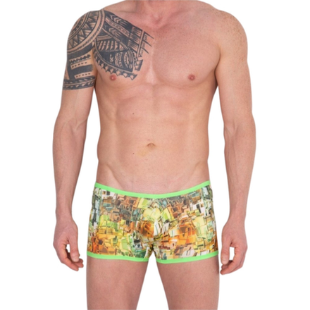 Мужские трусы боксеры с разноцветным принтом Cosmos Colors CP30_GYO