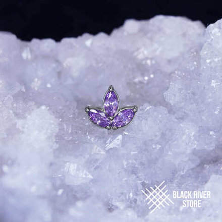 Leaf HM Amethyst CZ