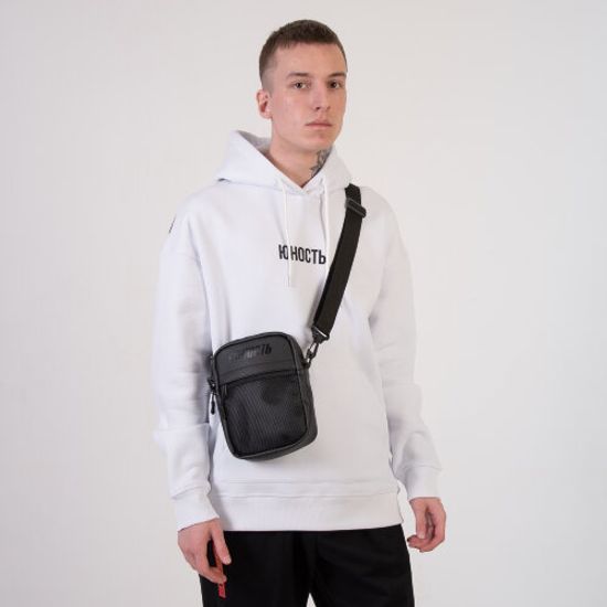 Сумка ЮНОСТЬ Мессенджер Youth Corp эко-кожа Черный